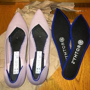 Petal pink Rothy’s pointed flats 5